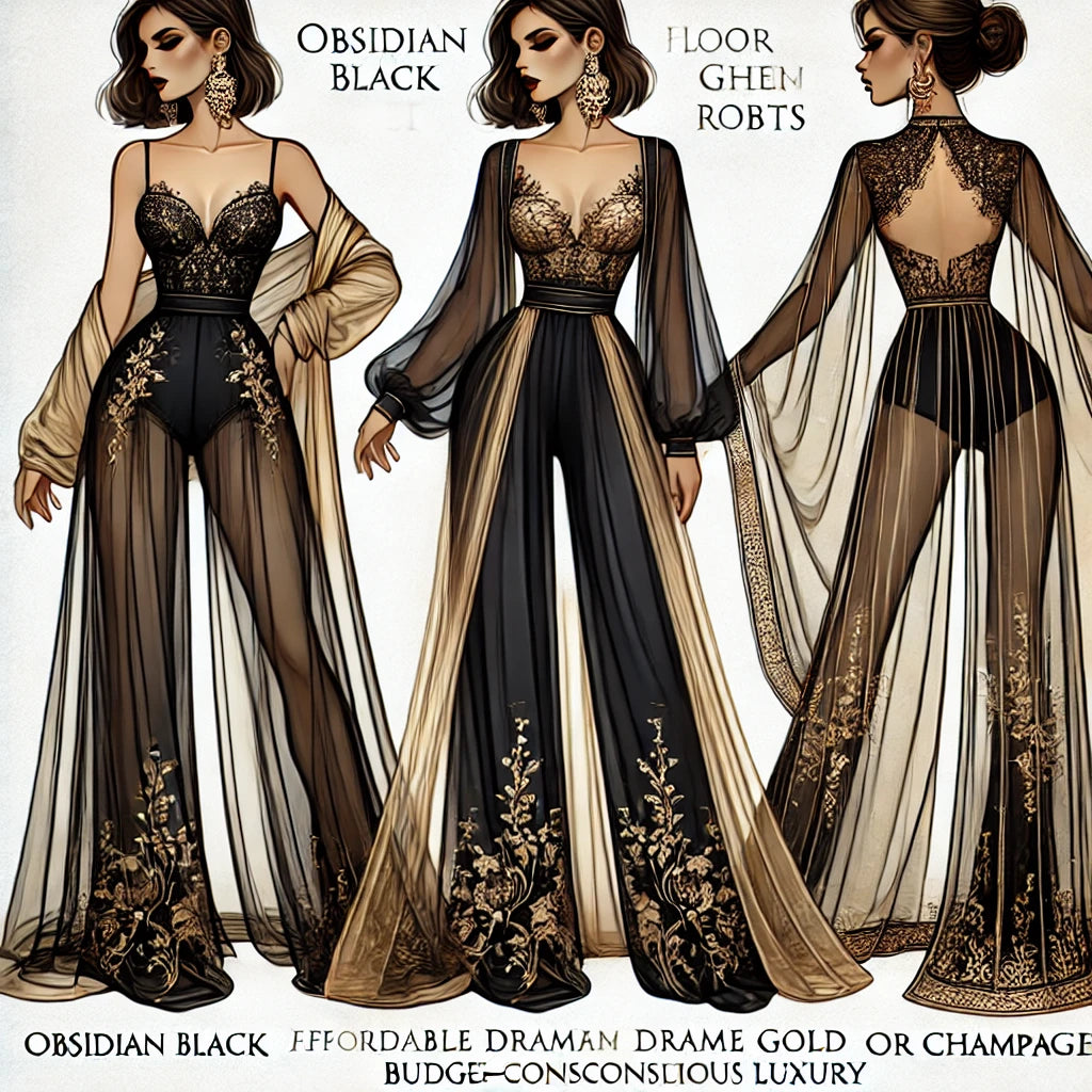 Floor-Length Drama Robe (Statement Luxury)